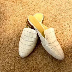 Michael Kors reptile print mules